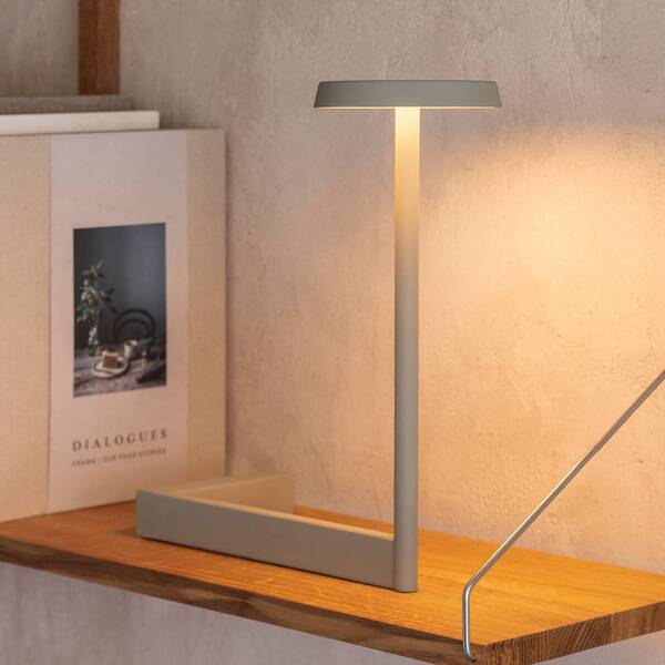  Vibia Vibia Flat Lámpara Mesa Led Altura 30 Cm Verde L1 