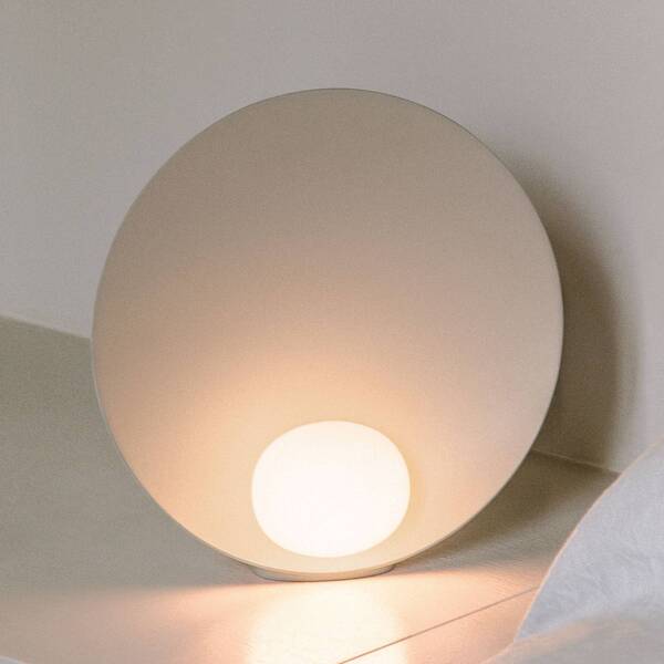  Vibia Lámpara De Mesa Led Musa 7400 De Vibia, Beige, ø 26 Cm, De Pie 