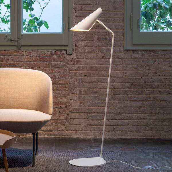  Vibia Lámpara De Pie De Diseño Vibia I.cono 0712, Blanca 