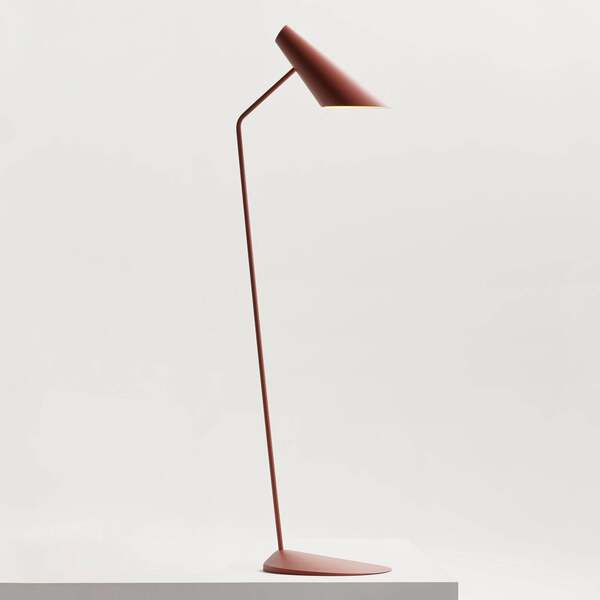  Vibia Lámpara De Pie De Diseño Vibia I.cono 0712, Rojo Marrón 