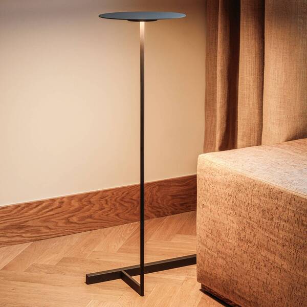  Vibia Lámpara De Pie Led Vibia Flat 96 Cm Gris L1, Atenuable 