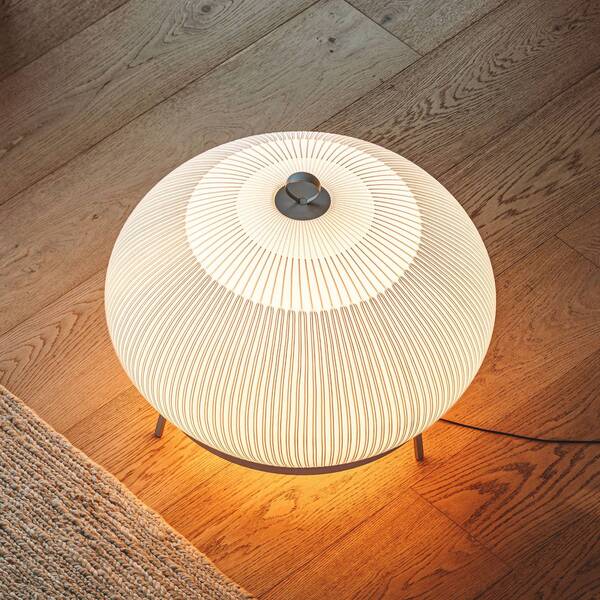  Vibia Lámpara Led De Suelo Knit De Vibia, 62 X 65 Cm, Beige, Textil 