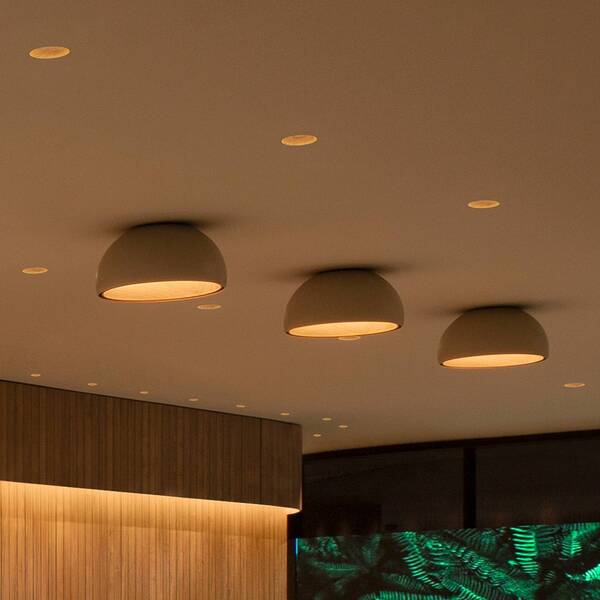  Vibia Plafón Led Vibia Duo 4874, Color Crema 