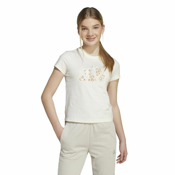  Adidas Sportswear Adidas Sportswear Camiseta De Manga Corta Con Estampado De Leopardo. Talla 156/159 Cm (14/15 Años). Color 