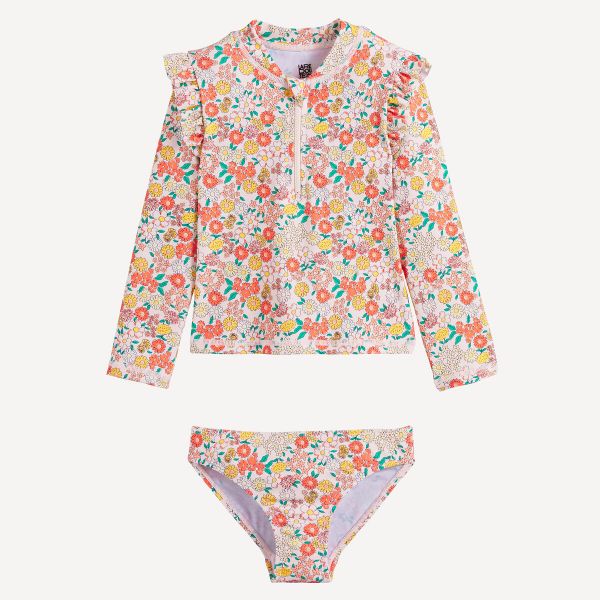  La Redoute Collections La Redoute Collections Bañador De 2 Piezas, Estampados Florales, Camiseta Con Protección Uv. Talla 94 Cm (3 Años). Color 