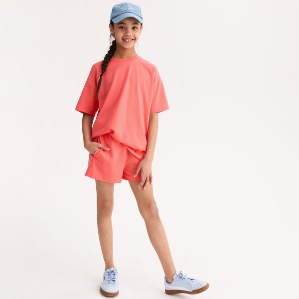  La Redoute Collections La Redoute Collections Camiseta Oversize, Cuello Redondo, Manga Corta, Motivo Bordado, De Punto Grueso. Talla 114 Cm (6 Años). Color 