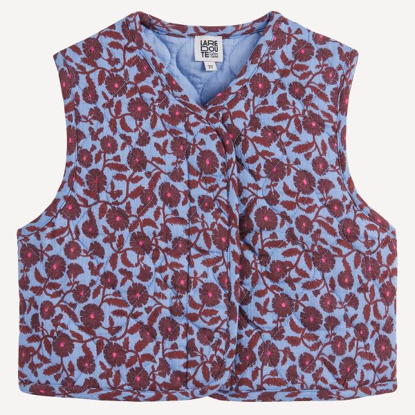  La Redoute Collections La Redoute Collections Cárdigan Acolchado Sin Mangas, Estampado Floral. Talla 102 Cm (4 Años). Color 