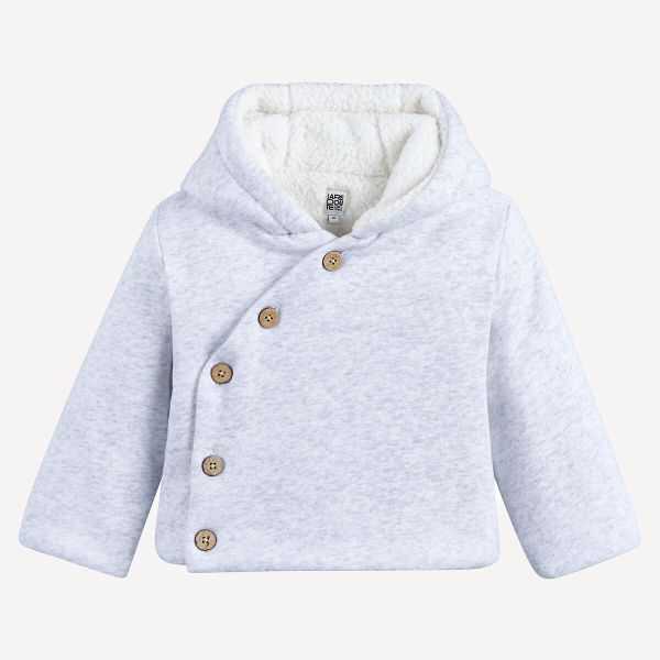  La Redoute Collections La Redoute Collections Chaqueta Con Capucha Fija, En Felpa, Para Invierno. Talla 67 Cm (6 Meses). Color 