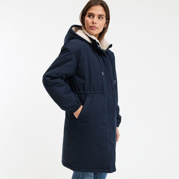  La Redoute Collections La Redoute Collections Parka Larga Con Capucha Fija Y Cierre De Cremallera, Para Invierno. Talla Xl. Color 