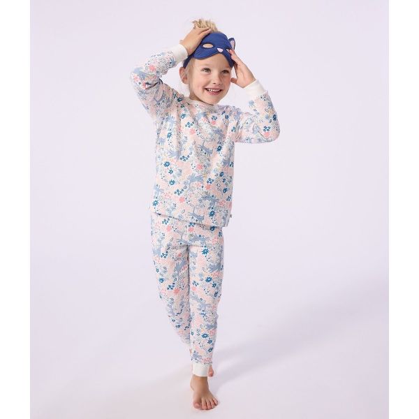  Petit Bateau Petit Bateau Pijama Disfraz De Algodón Con Estampado Floral Y Animal Print. Talla 102 Cm (4 Años). Color 