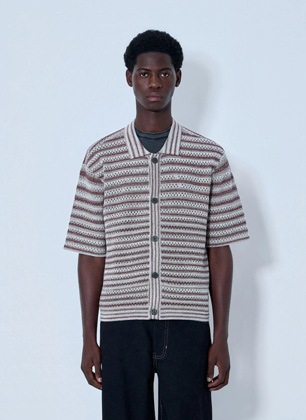  Acmh Acmh Button-front Knit Cardigan - Mann Hemden Brown Xl 