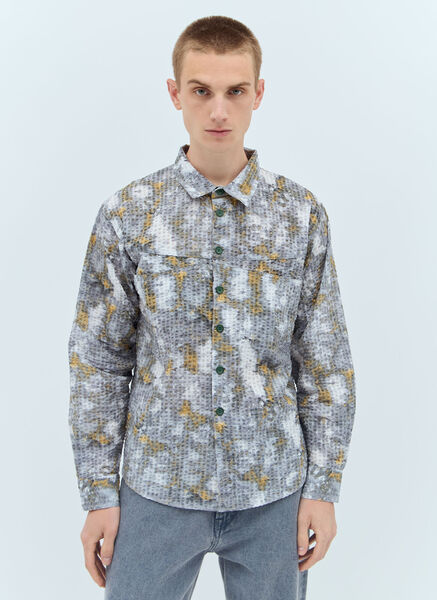  Brain Dead Brain Dead Distorted Heart Shirt - Mann Hemden Grey M 