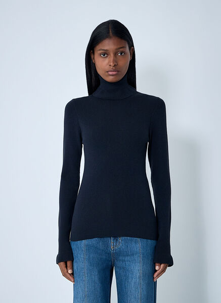  Chloé Chloé Wool-blend Sweater - Frau Tops Navy Xs 