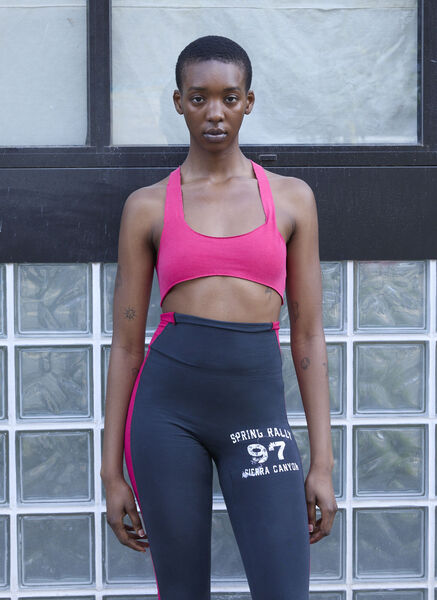  Greg Ross Greg Ross Raw Cut Bra Top - Frau Tops Red M 