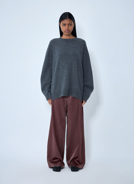  Issey Miyake Issey Miyake Oversized Knit Sweater - Frau Strick Black 2 