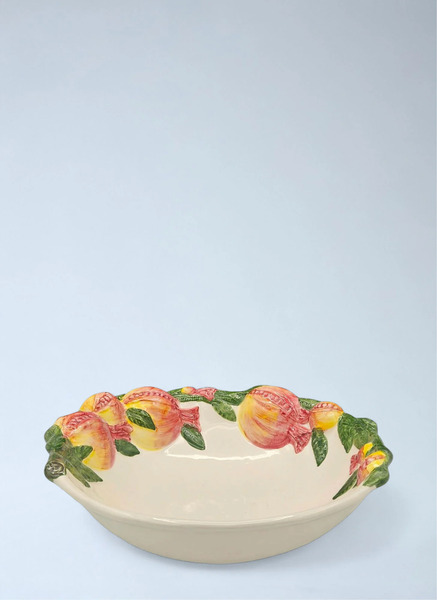  Les-ottomans Les-ottomans Fruit Embellished Ceramic Bowl -  Kitchen Multicolour One Size 
