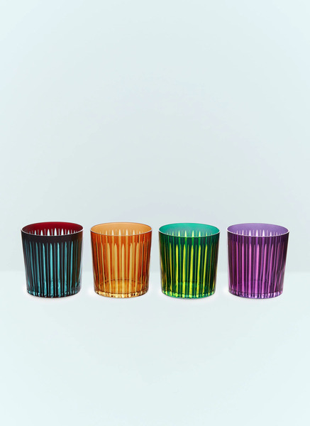  L'objet L'objet Set Of Four Prism Cocktail Glasses -  Glassware Multicolour One Size 