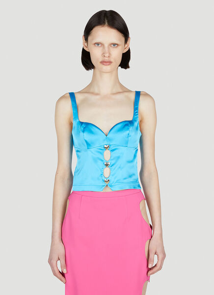  Marco Rambaldi Marco Rambaldi Heart Top - Frau Tops Blue M 