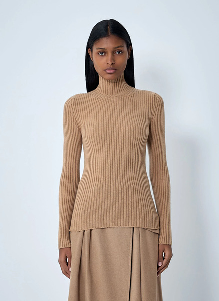  Max Mara Max Mara Turtleneck Sweater - Frau Strick Camel M 