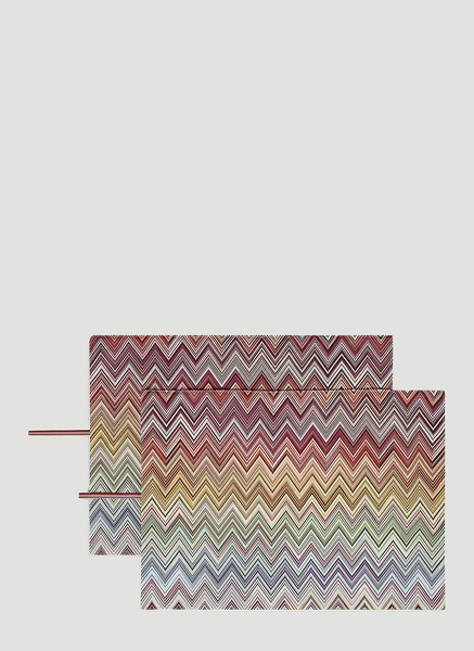  Missoni Missoni Set Of Two Andorra Placemat -  Kitchen Red One Size 