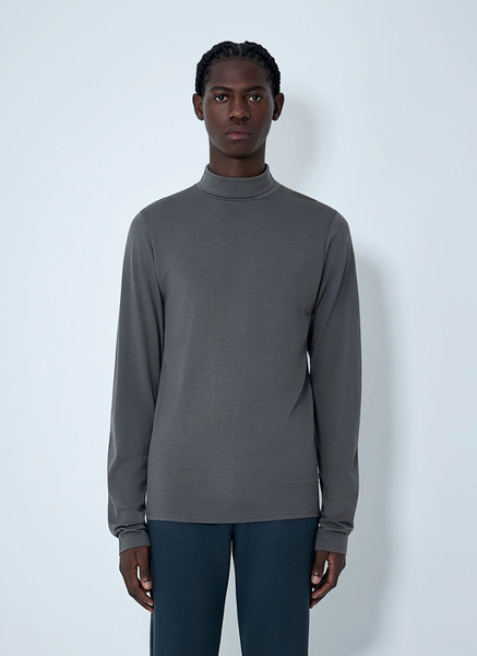  Rier Rier Wool Turtleneck Sweater - Mann Tops Grey L 