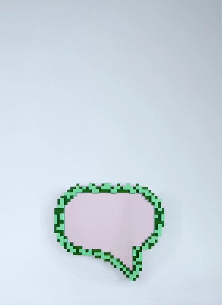  Seletti Seletti Message Mirror -  Mirrors Clear One Size 