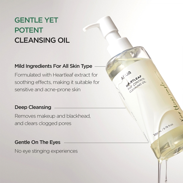  Anua Anua Heartleaf Pore Control Cleansing Oil 200ml 