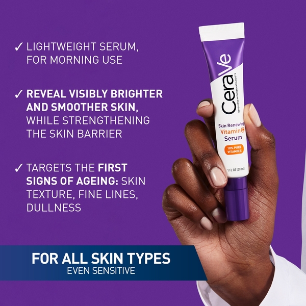  Cerave Cerave Daily Care Routine For First Signs Of Ageing Eye Cream Vitamin C Serum And Moisturiser With Spf50 