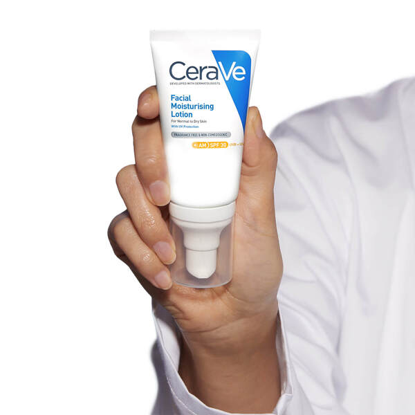  Cerave Loción Facial Hidratante De Día Con Ceramidas Y Fps 30 Para Pieles Normales A Secas De Cerave (52 ml) 