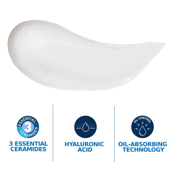  Cerave Cerave Oil Control Moisturising Gel Cream With Oil Absorbing Technology And Ceramides For Combination And Oily Skin 52ml 