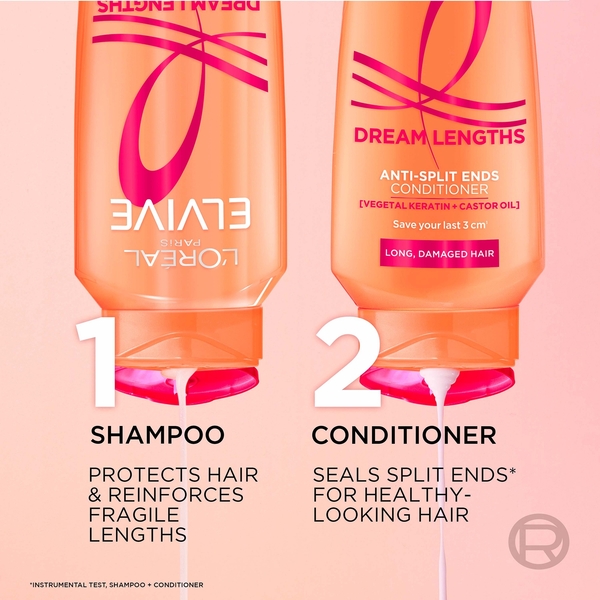  L'oréal Paris Loréal Paris Elvive Dream Lengths Restoring Shampoo With Vegetal Keratin & Castor Oil For Long Hair 500ml 