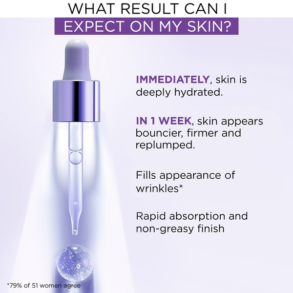  L'oréal Paris Loréal Paris Revitalift Filler Serum, 1.5% Pure Hyaluronic Acid, High Molecular And Micro Hyaluronic Acid, Replumping And Hydrating, 15ml 
