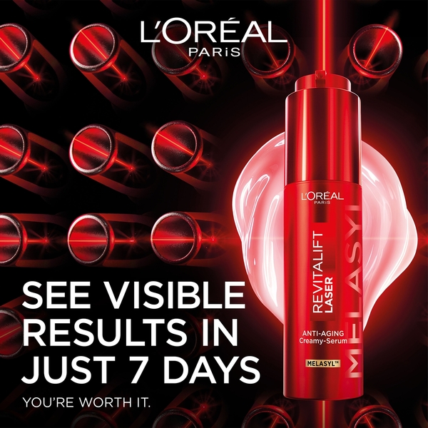  L'oréal Paris Loreal Paris Revitalift Triple Laser Anti Ageing Creamy Serum, Melasyl™ + Vitamin C + Niacinamide 50ml 