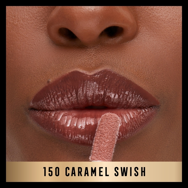  Max Factor Max Factor 2000 Calorie Lip Glaze Full Shine Tinted Lip Gloss 4.4ml (various Shades)   150 Caramel Swish 