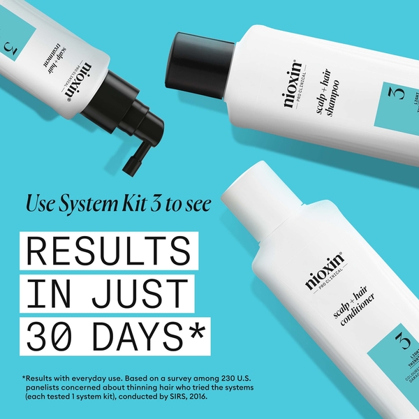  Nioxin Nioxin Scalp And Hair Thickening System 3 Shampoo For Coloured Dry And Damaged Hair With Light Thinning 300ml 