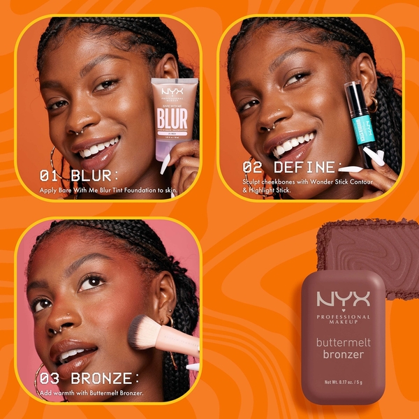  Nyx Professional Makeup Nyx Professional Makeup Buttermelt Powder Bronzer 12h Wear Fade & Transfer Resistant (various Shades)    Do Butta 