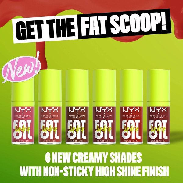  Nyx Professional Makeup Nyx Professional Makeup Fat Oil Lip Drip 12h Hydration Non Sticky Finish Lip Gloss 4.8ml (various Shades)   Chillin Like A Villain 