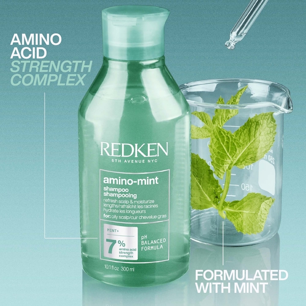  Redken Redken Amino Mint Scalp Cleansing For Greasy Hair Shampoo And All Soft Hydrating Care Conditioner Bundle 