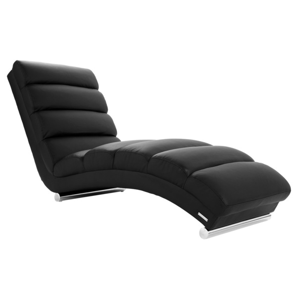  Miliboo Chaise Longue De Diseño Negra Taylor 