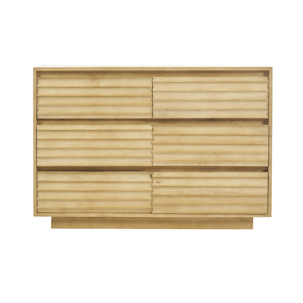  Miliboo Cómoda De Madera Maciza De Mango Con 6 Cajones L110 Matcha 