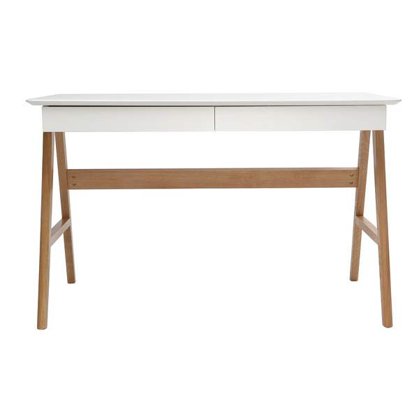  Miliboo Escritorio Diseño Blanco Y Madera Brook 