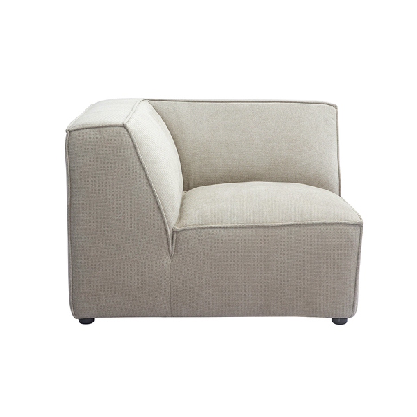  Miliboo Módulo Central De Esquina Para Sofá En Tejido Chenilla Beige Split 