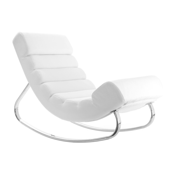  Miliboo Sillón Mecedora Moderno Blanco  Taylor 