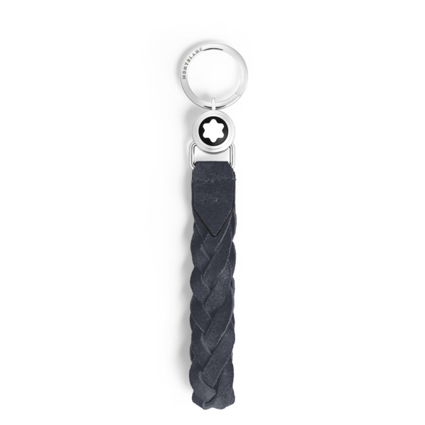  Montblanc - Estuche Para Llaves De Anilla De Ante - Azul - Piel - Mb221867 - Llaveros Y Estuches Para Llaves 