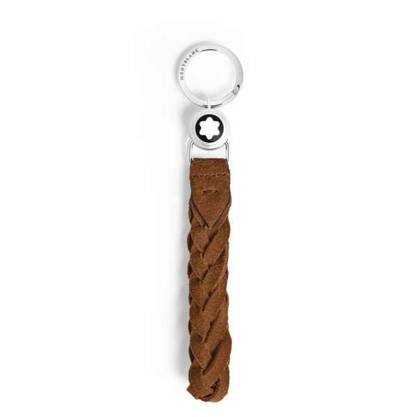  Montblanc - Estuche Para Llaves De Anilla De Ante - Caramelo - Piel - Mb221865 - Llaveros Y Estuches Para Llaves 