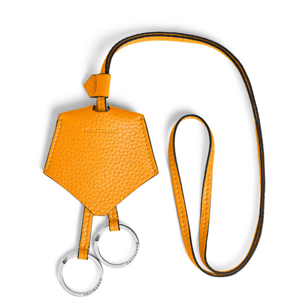 Montblanc - Estuche Para Llaves De Piel Grain - Azafrán - Piel - Mb221833 - Llaveros Y Estuches Para Llaves 
