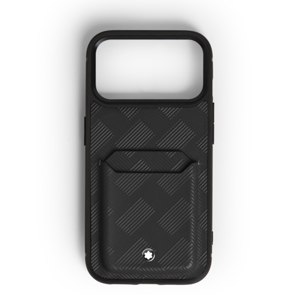 Montblanc - Funda Rígida Para Iphone 17 Pro Con Ranuras Para 2 Tarjetas De Piel Extreme - Negro - Piel - Mb220605 - Fundas Para Teléfonos 