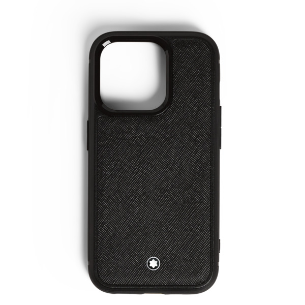  Montblanc - Funda Rígida Para Iphone 16 Pro De Piel Sartorial - Negro - Piel - Mb198877 - Fundas Para Teléfonos 