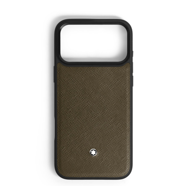  Montblanc - Funda Rígida Para Iphone 17 Pro Max De Piel Sartorial - Caqui - Piel - Mb221716 - Fundas Para Teléfonos 