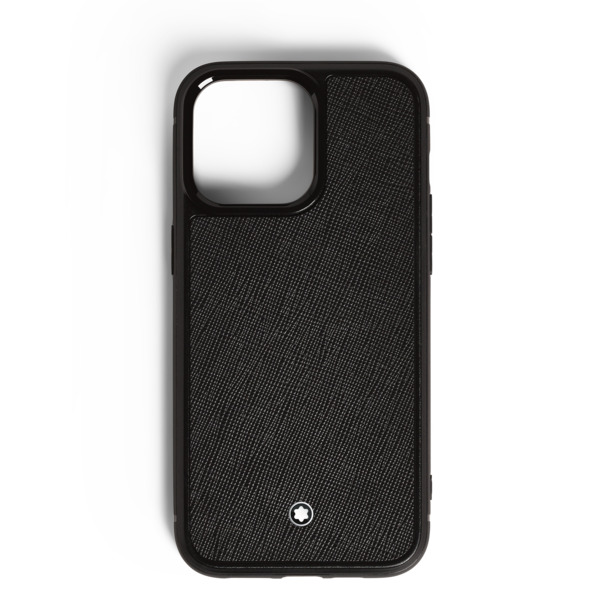  Montblanc - Funda Rígida Para Iphone 16 Pro Max De Piel Sartorial - Negro - Piel - Mb198878 - Fundas Para Teléfonos 